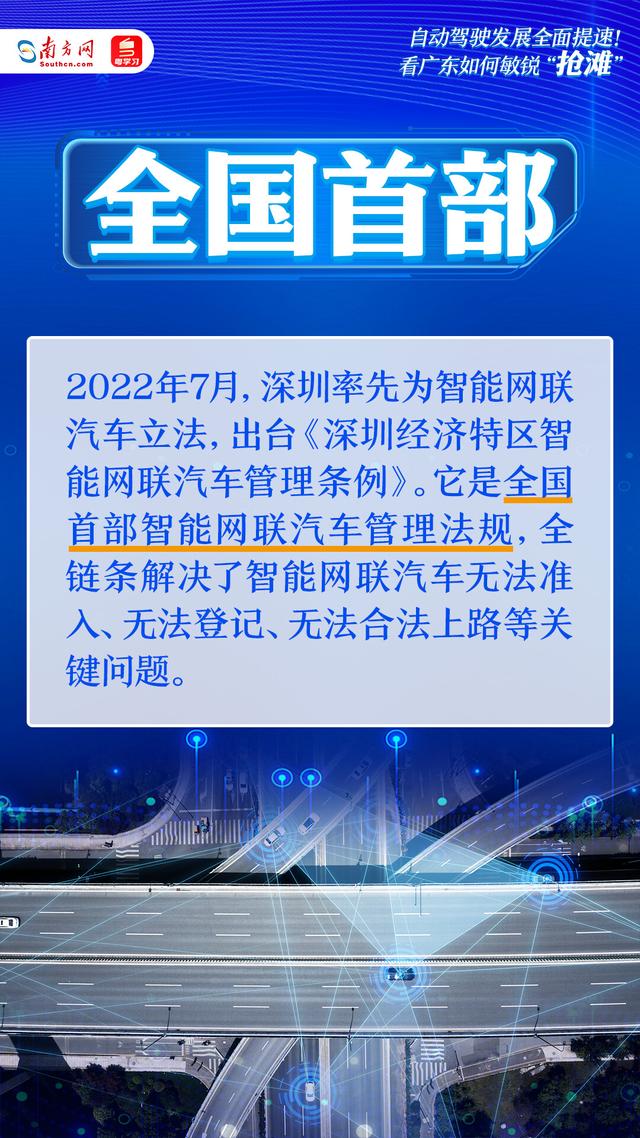 广东NO.1丨自动驾驶发展全面提速！看广东如何敏锐“抢滩”