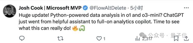 ChatGPT再进化：o1支持调Python分析数据，网友：进化成Copilot了