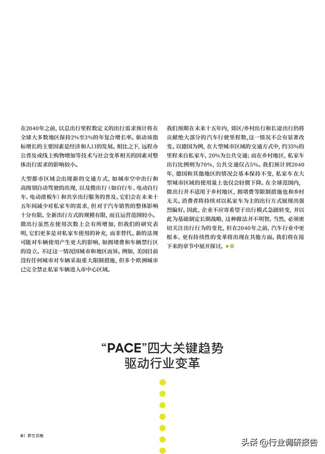 2040年全球汽车行业前景展望：自动驾驶、AI、大数据、智能与电动