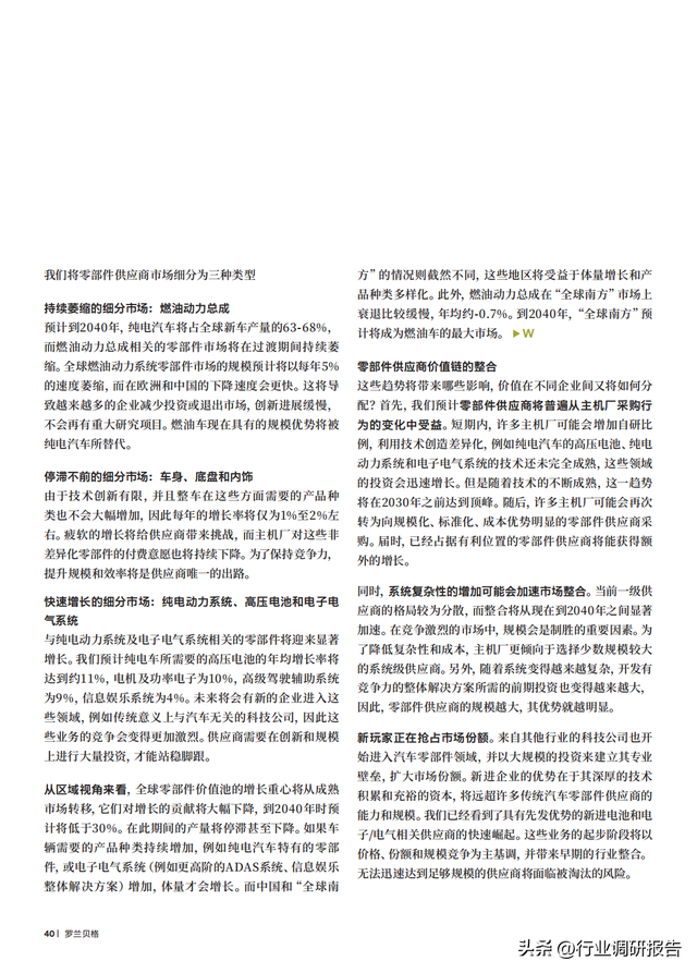 2040年全球汽车行业前景展望：自动驾驶、AI、大数据、智能与电动